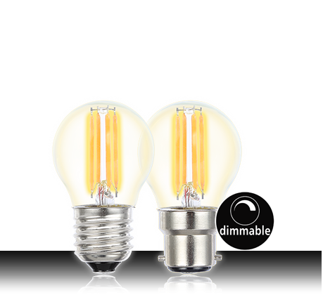 Lusion Fancy Round Filament LED Light Bulb E27 240V 4W