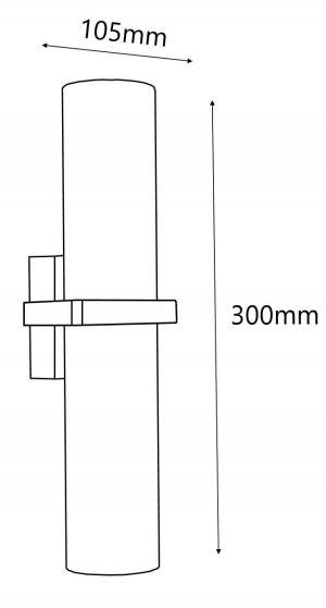 3A Lighting LED WALL LIGHT (21191-BK)
