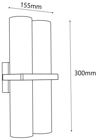 3A Lighting LED WALL LIGHT (21192-BK)