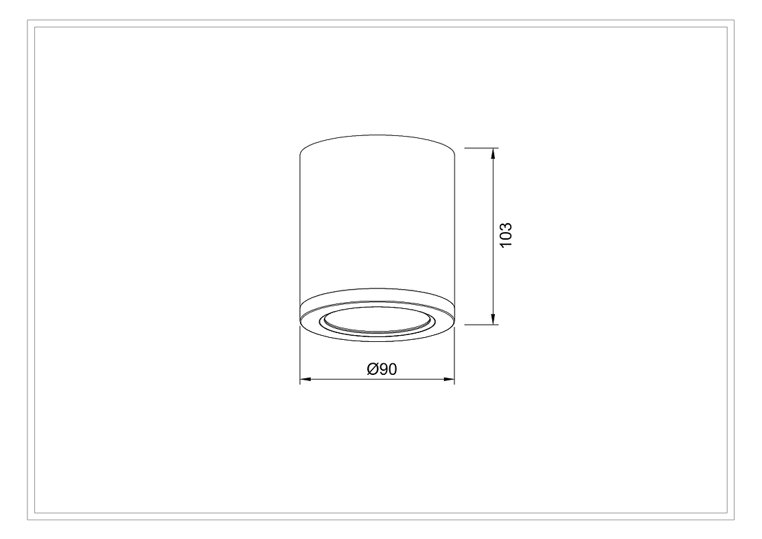 3A Lighting DL2082-BKTC15C01 Downlight