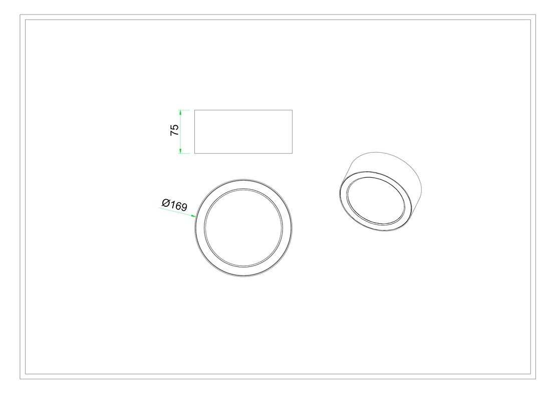 3A Lighting LED SURFACE MOUNTED DOWNLIGHT