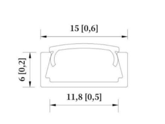 3MTR SURFACE MOUNT PROFILE (SW-A1506-3M-BK)