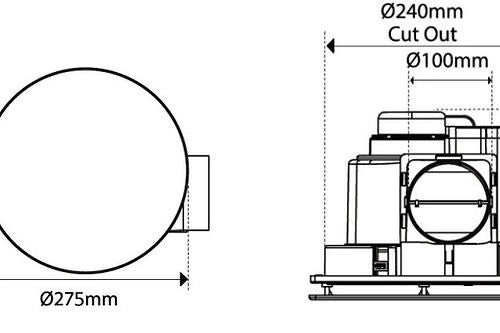 ALTAIR 16 EXHAUST FAN ROUND(H200-16)