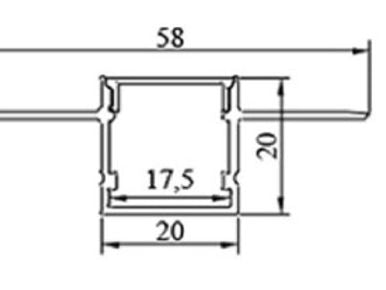 LED RIMLESS AL PROFILE (3A-2020C)