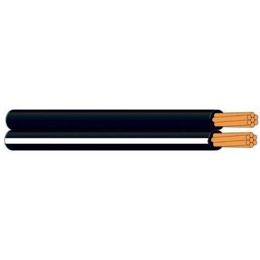 Cable Flexible Figure 8 250V 0.75mm 24/020 2C 100M Black
