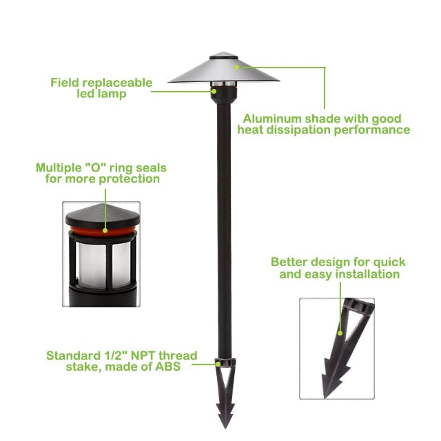 Pro Light Club Aluminum Path Light PPL1403
