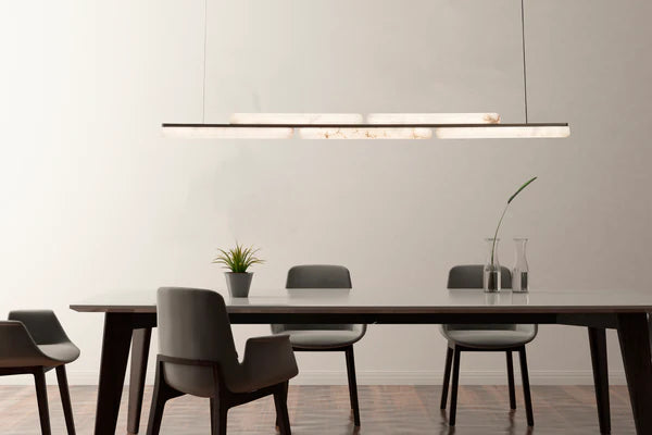 Lina Marble Pendant Light in Antique Brass or Brass