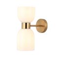 Clessidra Ellipse Glass Wall Light Brass