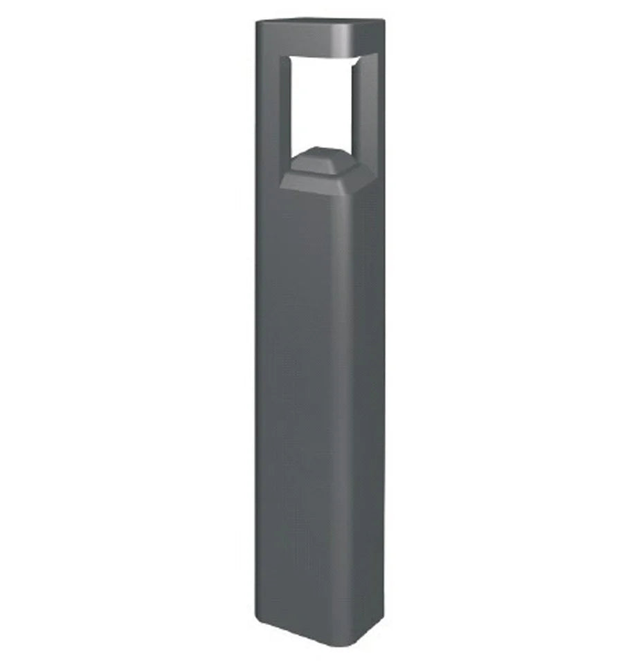 CLA LED Surface Mounted Grey Square Bollard Light