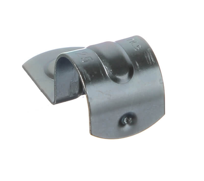 NLS 30003 | 25MM HALF SADDLE ZINC PLATED 6.5MM HOLE | 50 PER BOX