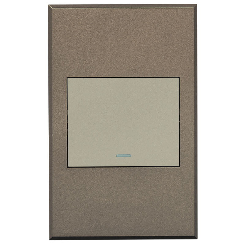 VETi 3 POLA - One Gang Bell Press Switch - Complete