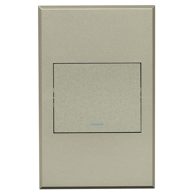VETi 3 POLA - One Gang Bell Press Switch - Complete