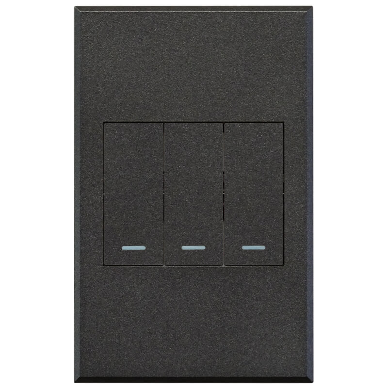 VETi 3 POLA - Three Gang Two-Way Switch - Complete