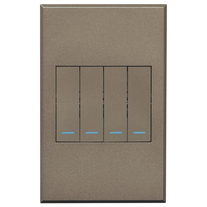 VETi 3 POLA - Four Gang Two-Way Switch - Complete