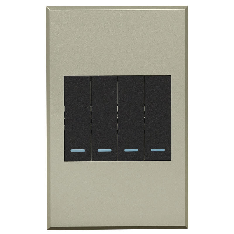 VETi 3 POLA - Four Gang Two-Way Switch - Complete