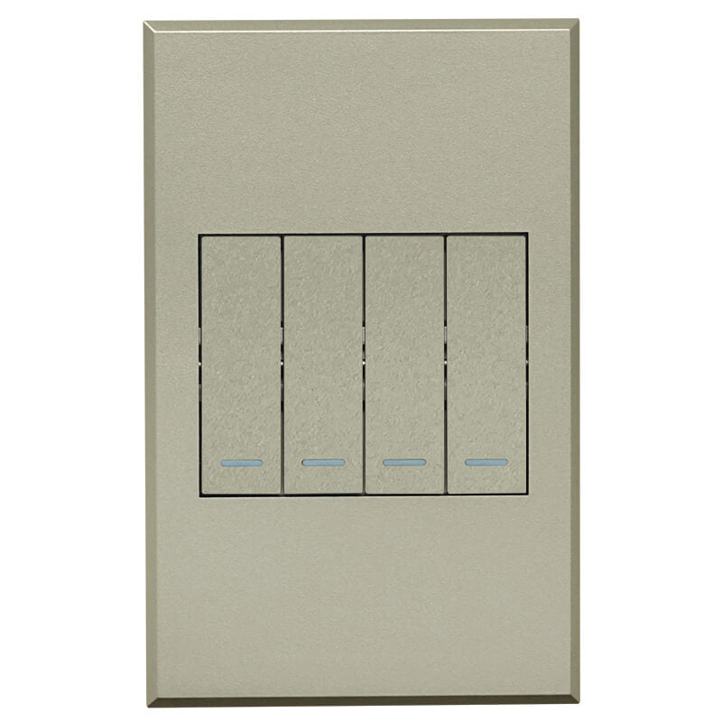 VETi 3 POLA - Four Gang Two-Way Switch - Complete