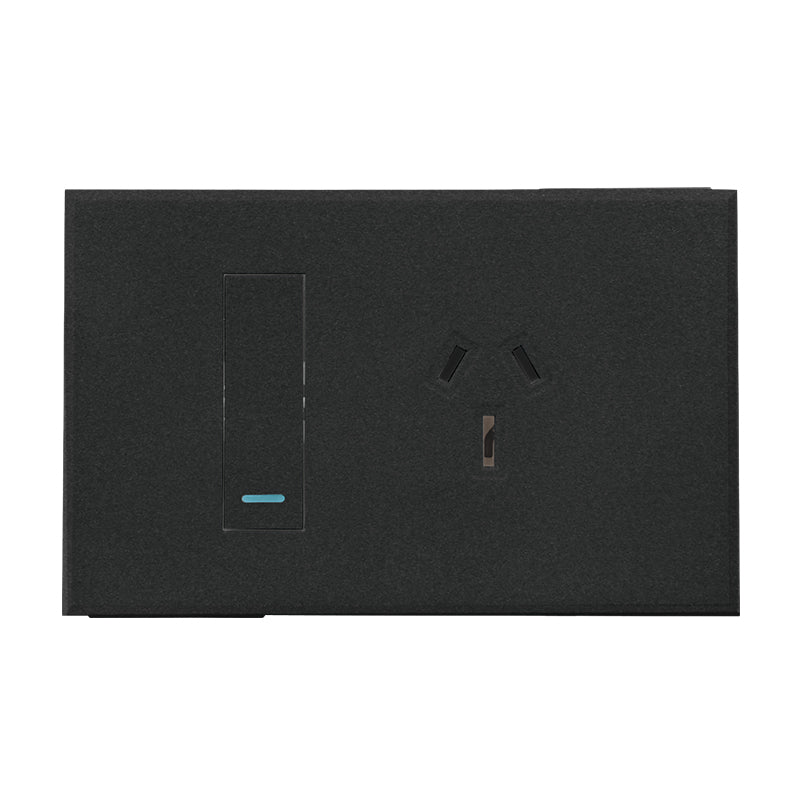 VETi 3 POLA - Single 10A GPO - Horizontal - Complete