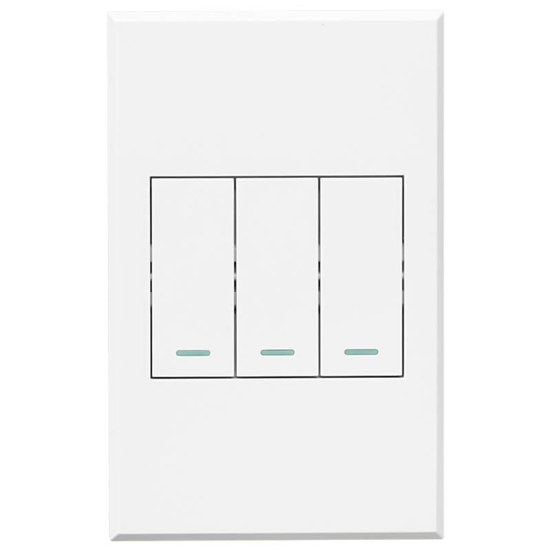 VETi 3 POLA - Three Gang Two-Way Switch - Complete