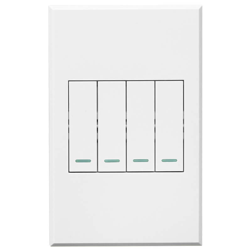 VETi 3 POLA - Four Gang Two-Way Switch - Complete