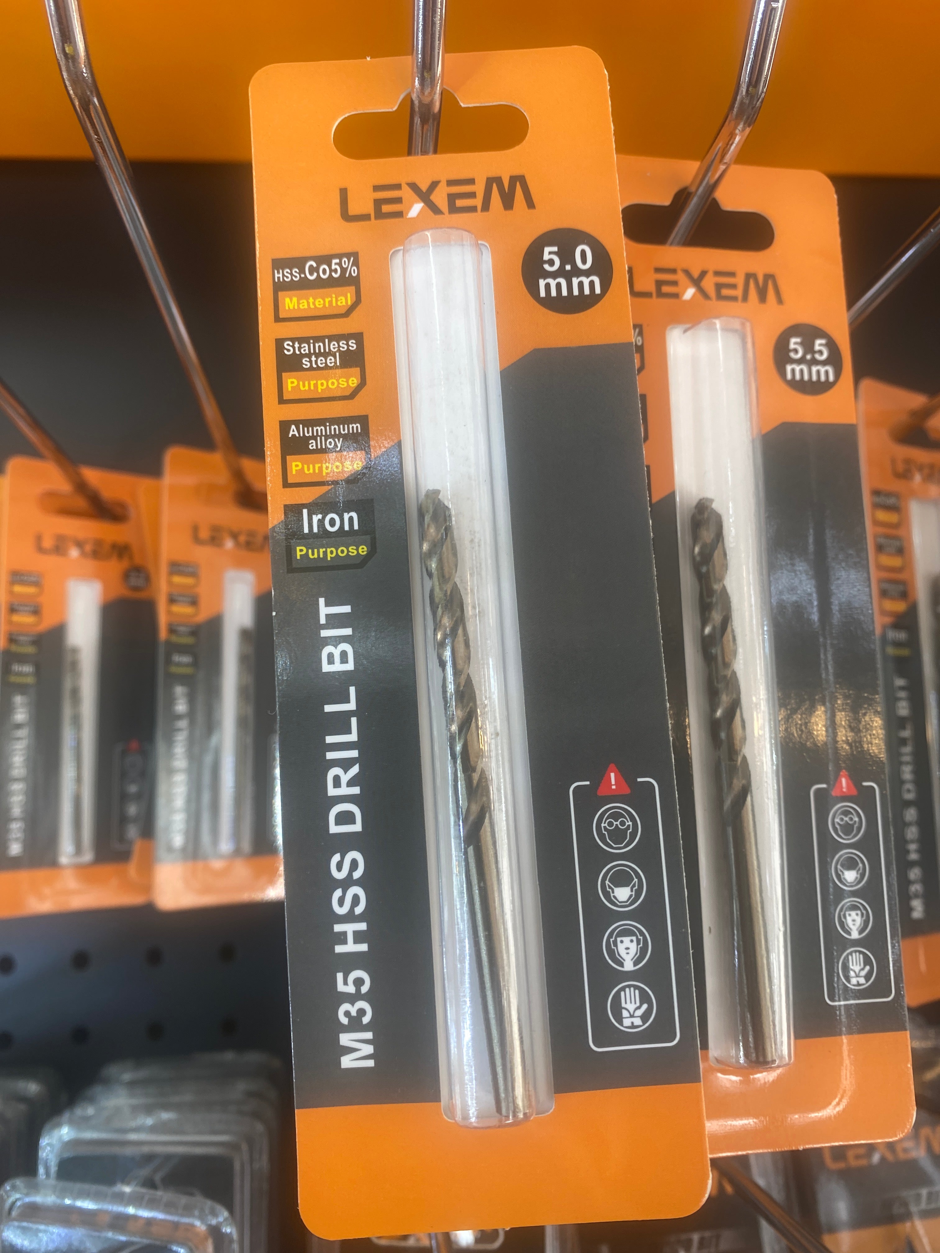 LEXEM M35 HSS COBALT Drill Bit Single Bit 5mm
