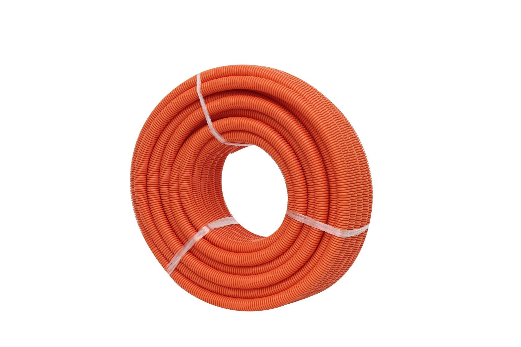 30166NLS: Corrugated Conduit 32mm x 25 Meter Roll - Orange HD