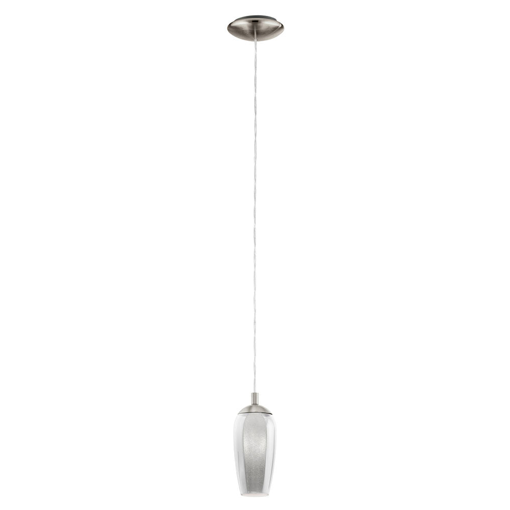 Eglo Lighting-Farsala 1 Light 2.5W LED Pendant Satin Nickel / Warm White