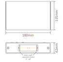 Domus Lighting: Sierra Round Two Way Exterior Wall Lights 3000K 5000K Black 12W 240V IP65