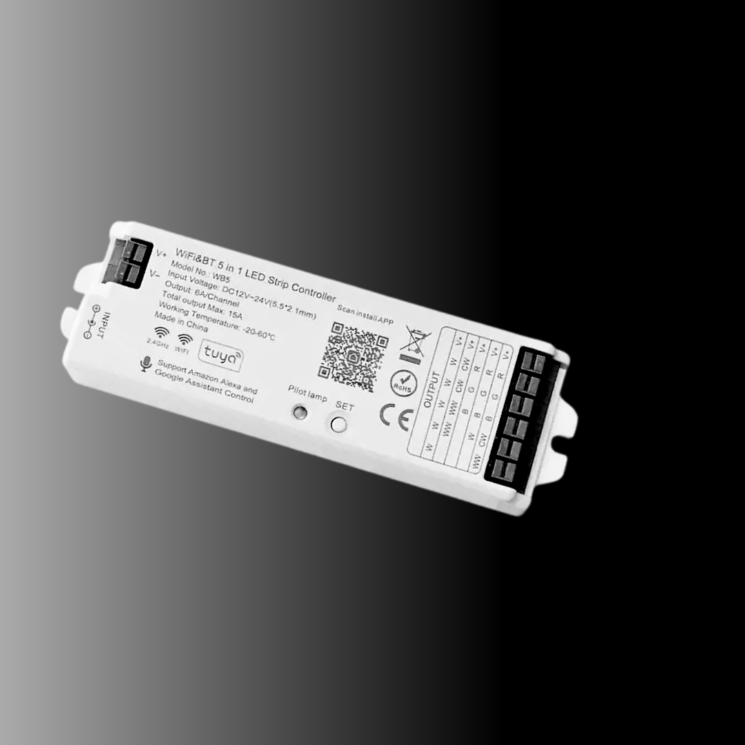 Cerian Lighting LED RGBCW STRIP LIGHT SMART CONTROLLER(RGBCW Controller)