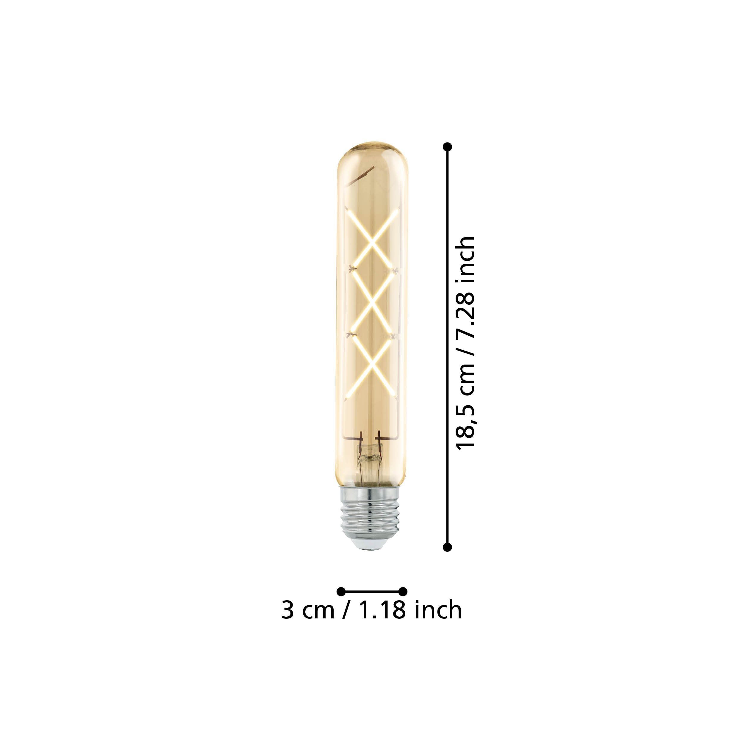 Eglo 4W E27 LED T30 globe amber
