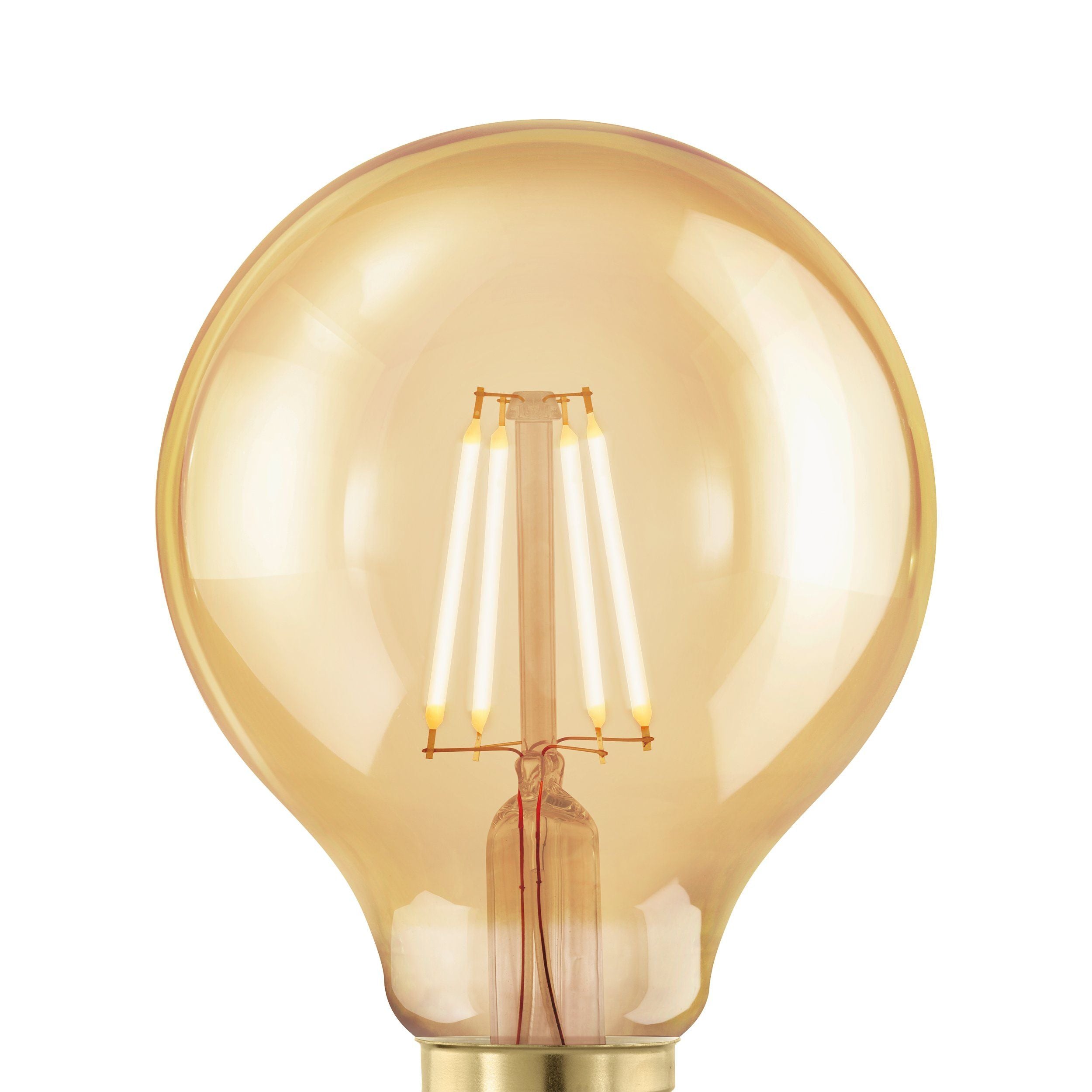 Eglo 4W E27 LED G80 globe golden age