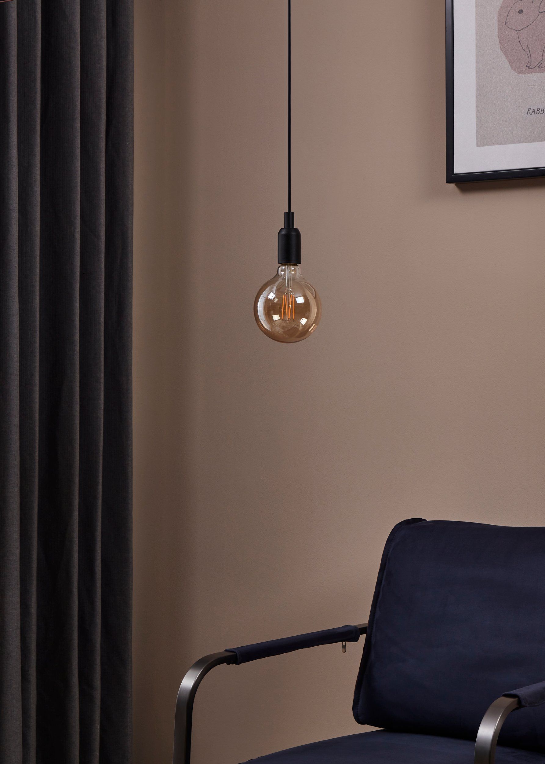 Eglo 4W E27 LED G125 globe golden age