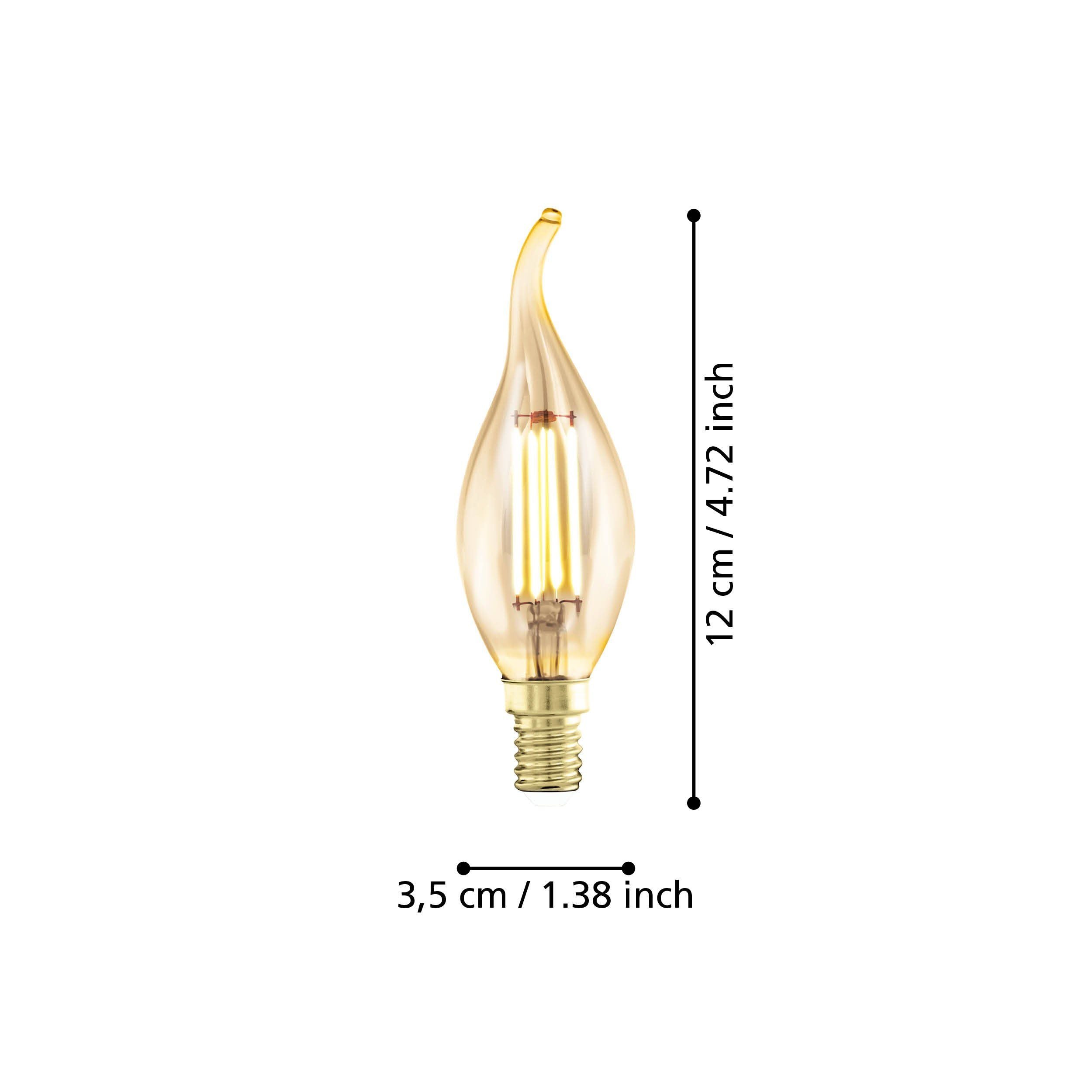 Eglo 4W E14 LED filament candle golden age