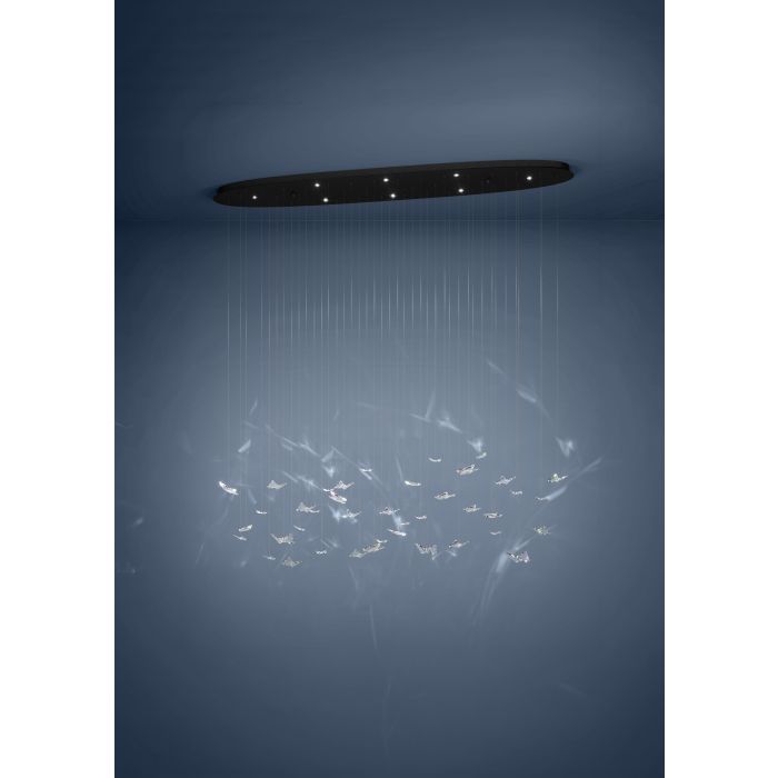 Eglo ADRADOS Designer Pendant Light (Butterfly-inspired)