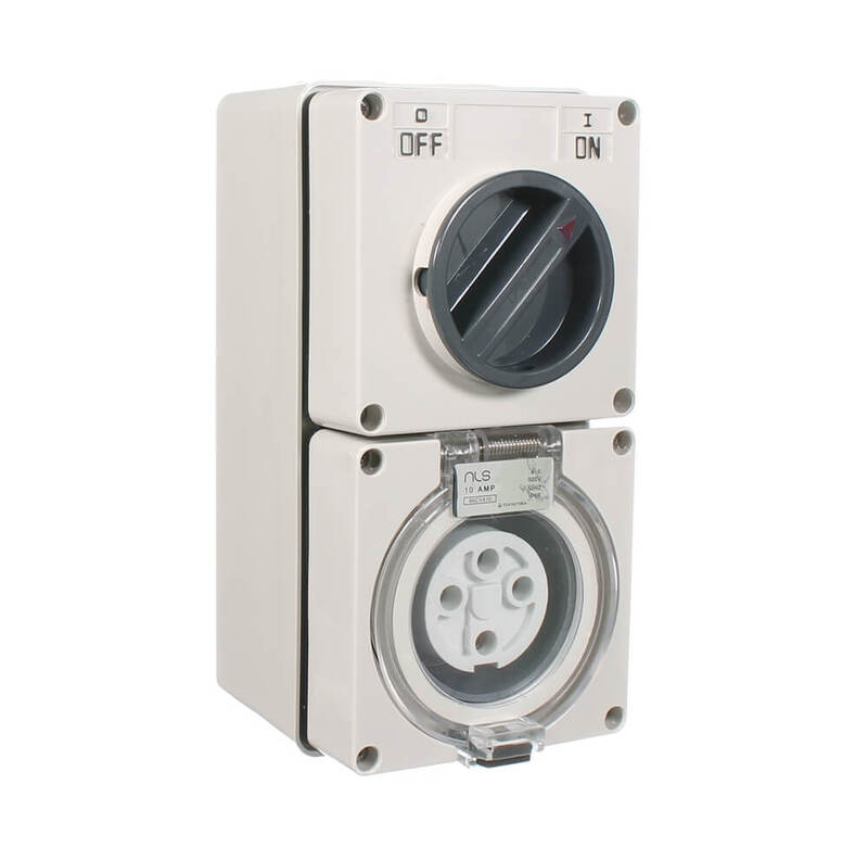 NLS 4 PIN SWITCHED SOCKET OUTLET IP66