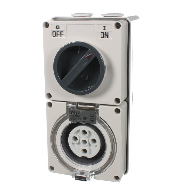 NLS 5 PIN SWITCHED SOCKET OUTLET IP66