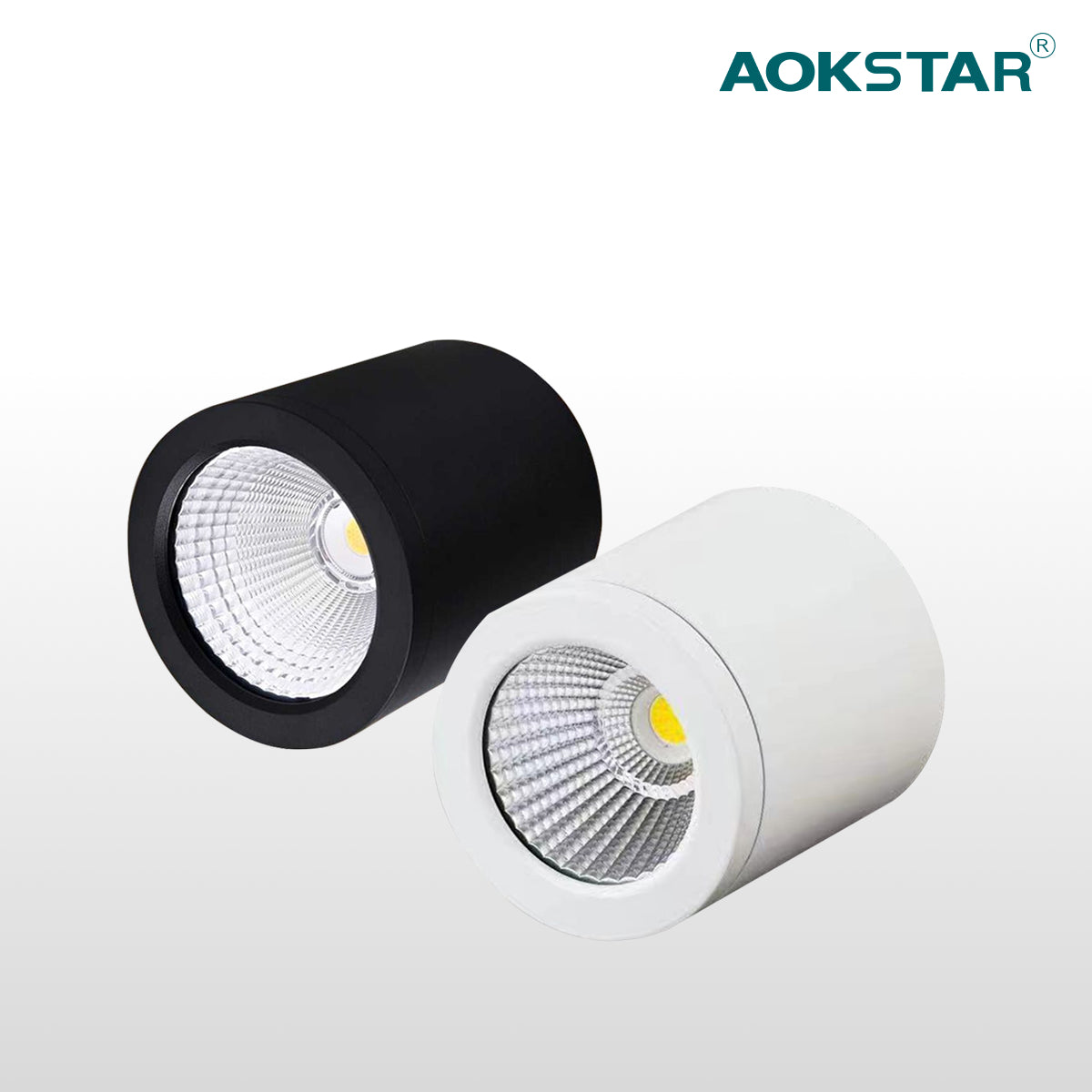 Aokstar Surface Mounted Round LED Dimmable Downlight – CCT Selectable