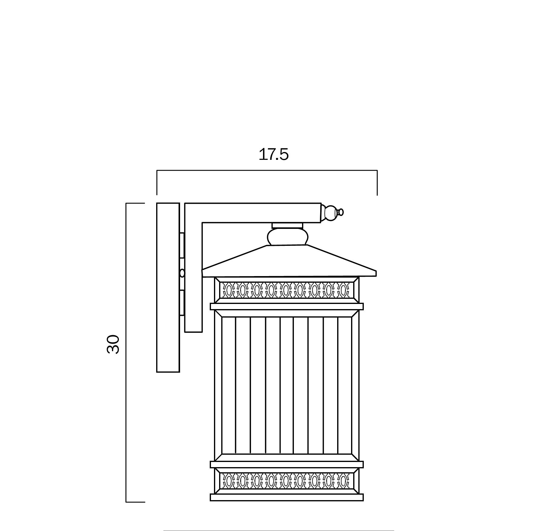 AVERA 175 EXTERIOR WALL LIGHT