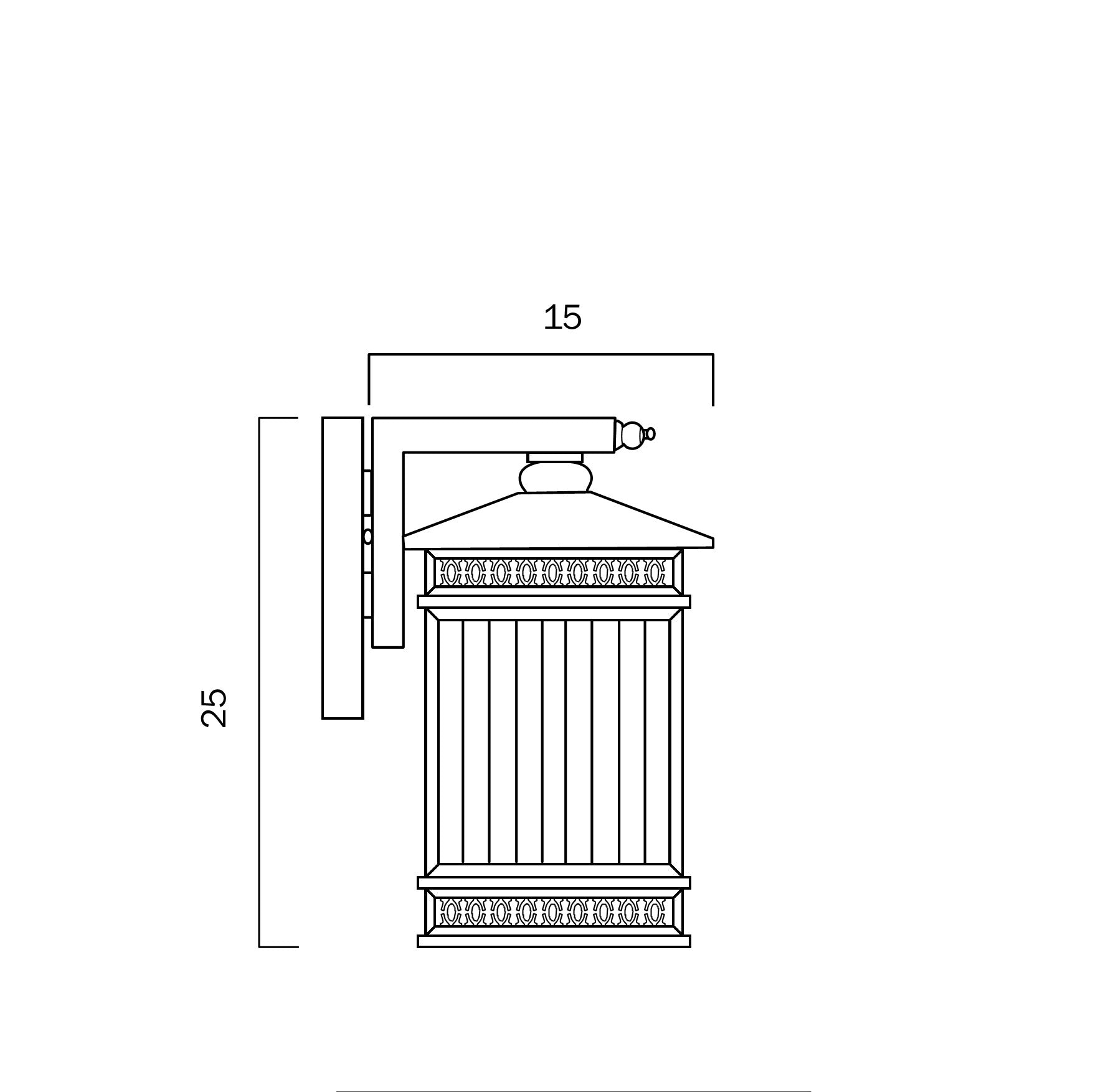 AVERA 15 EXTERIOR WALL LIGHT