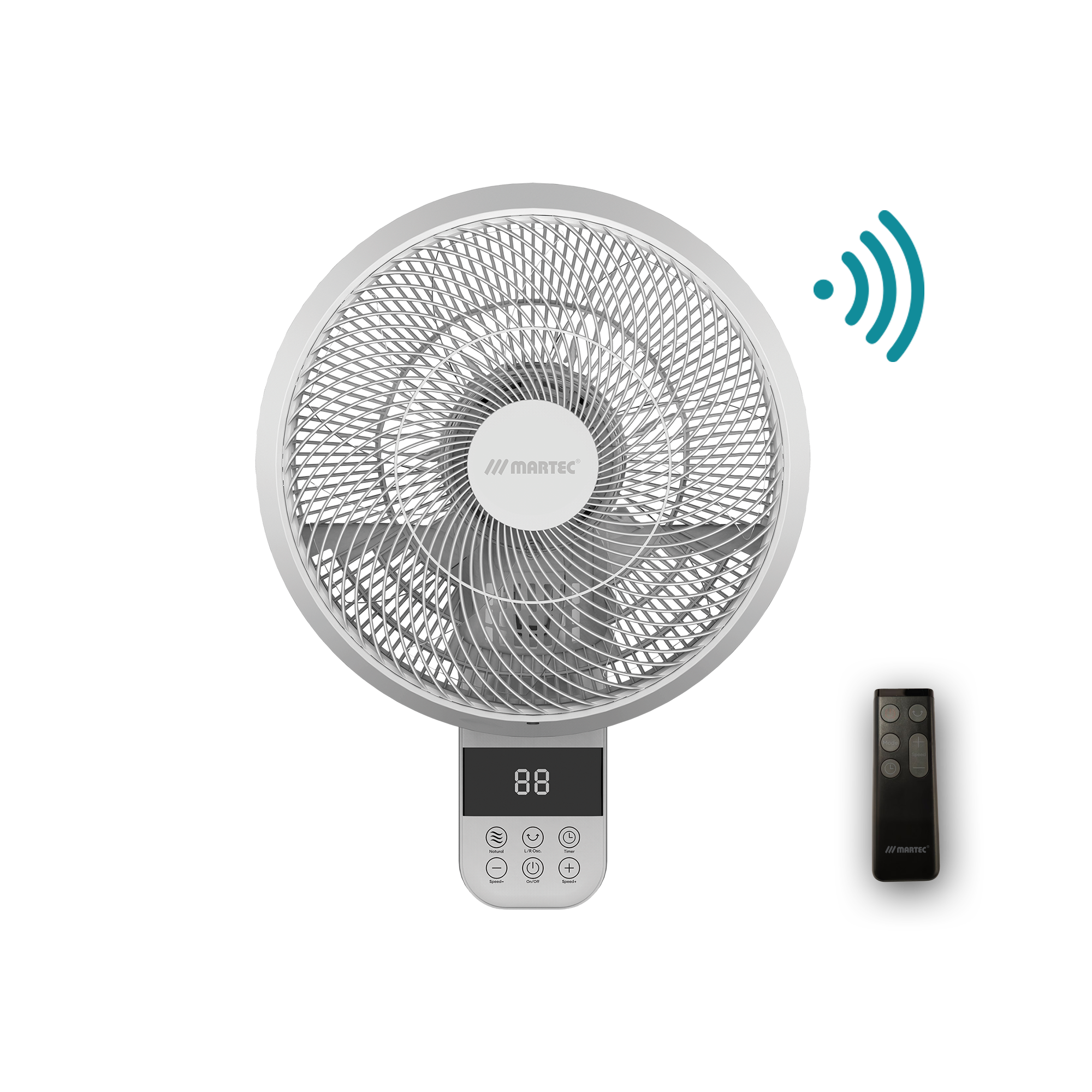 Martec Avalon DC 14″ Smart Wall Fan With Remote Control
