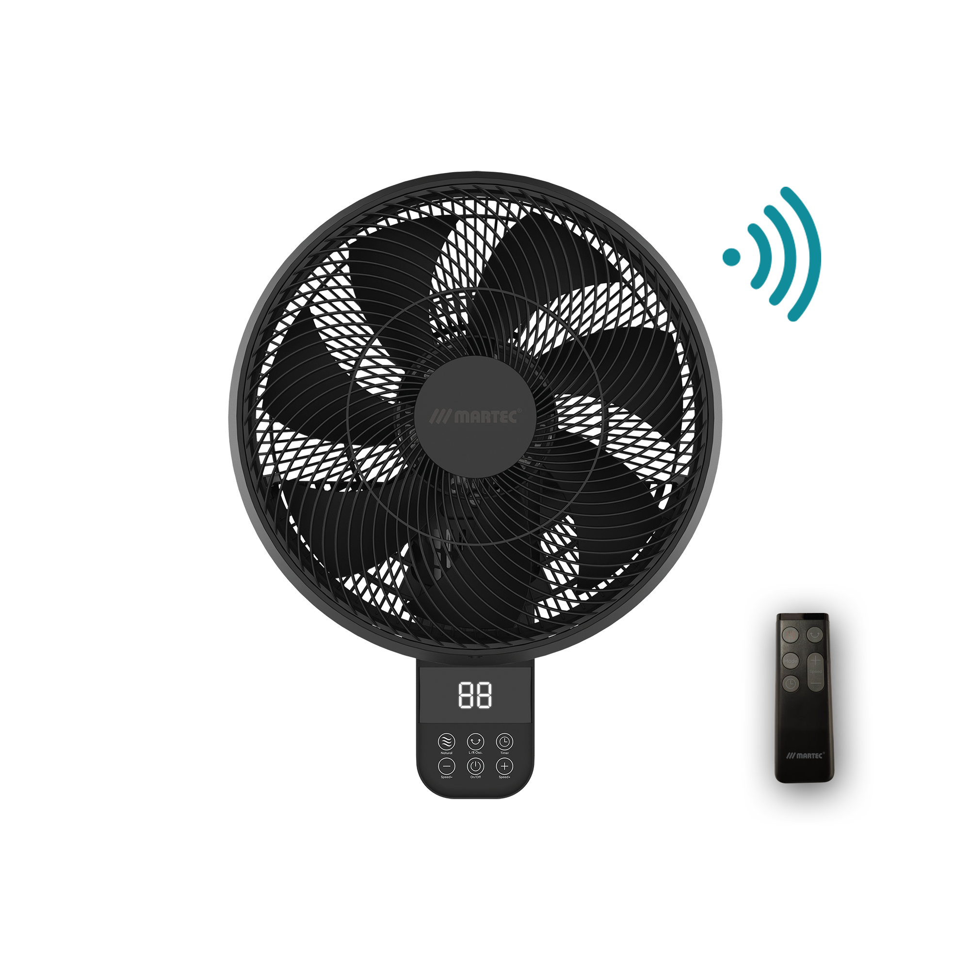 Martec Avalon DC 14″ Smart Wall Fan With Remote Control
