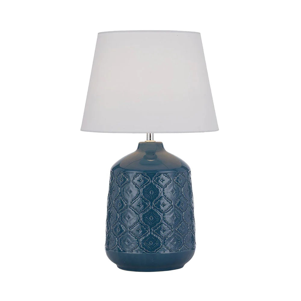 Telbix lighting : Baci Table Lamp Blue - BACI TL-BLWH