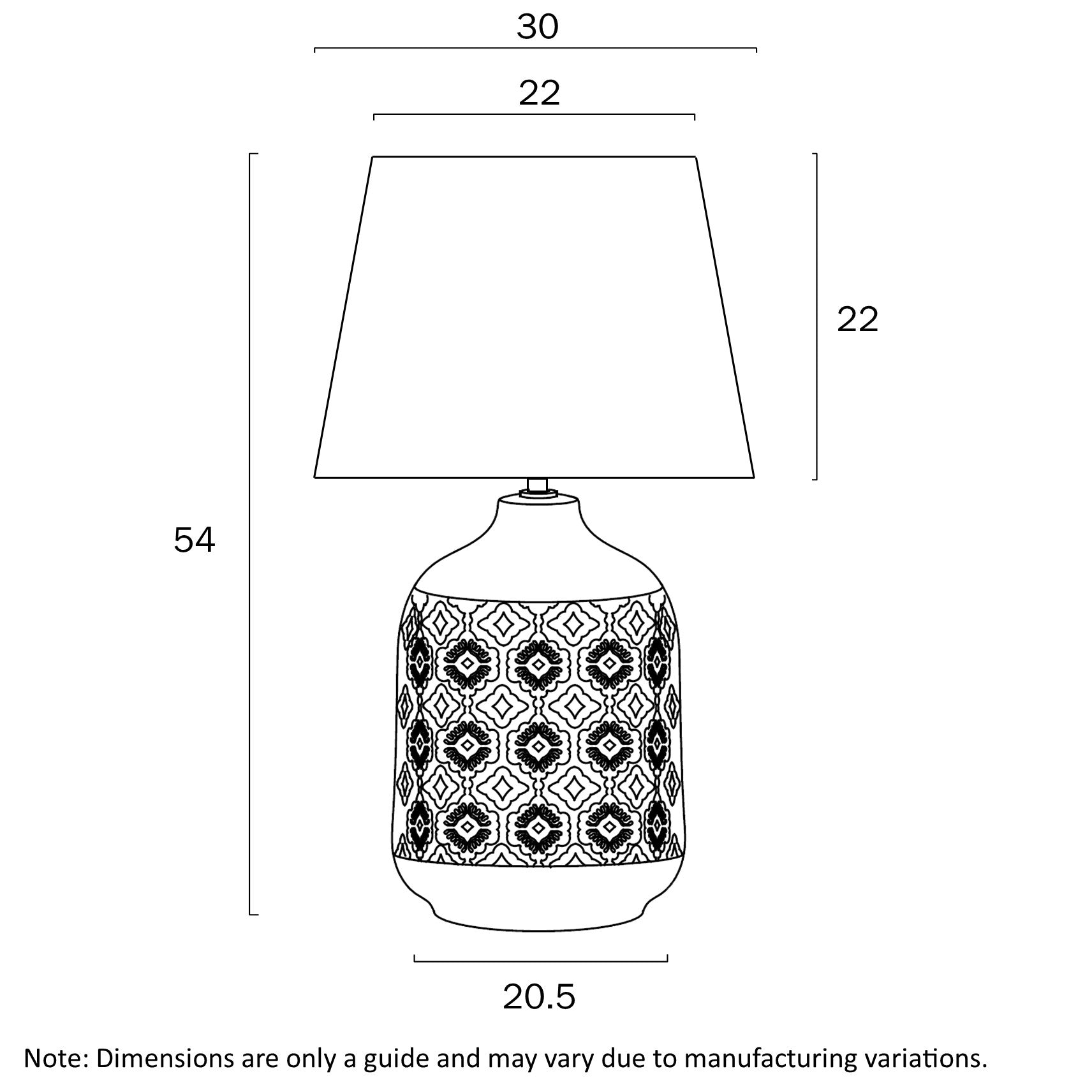 Telbix lighting : BACI CERAMIC TABLE LAMP