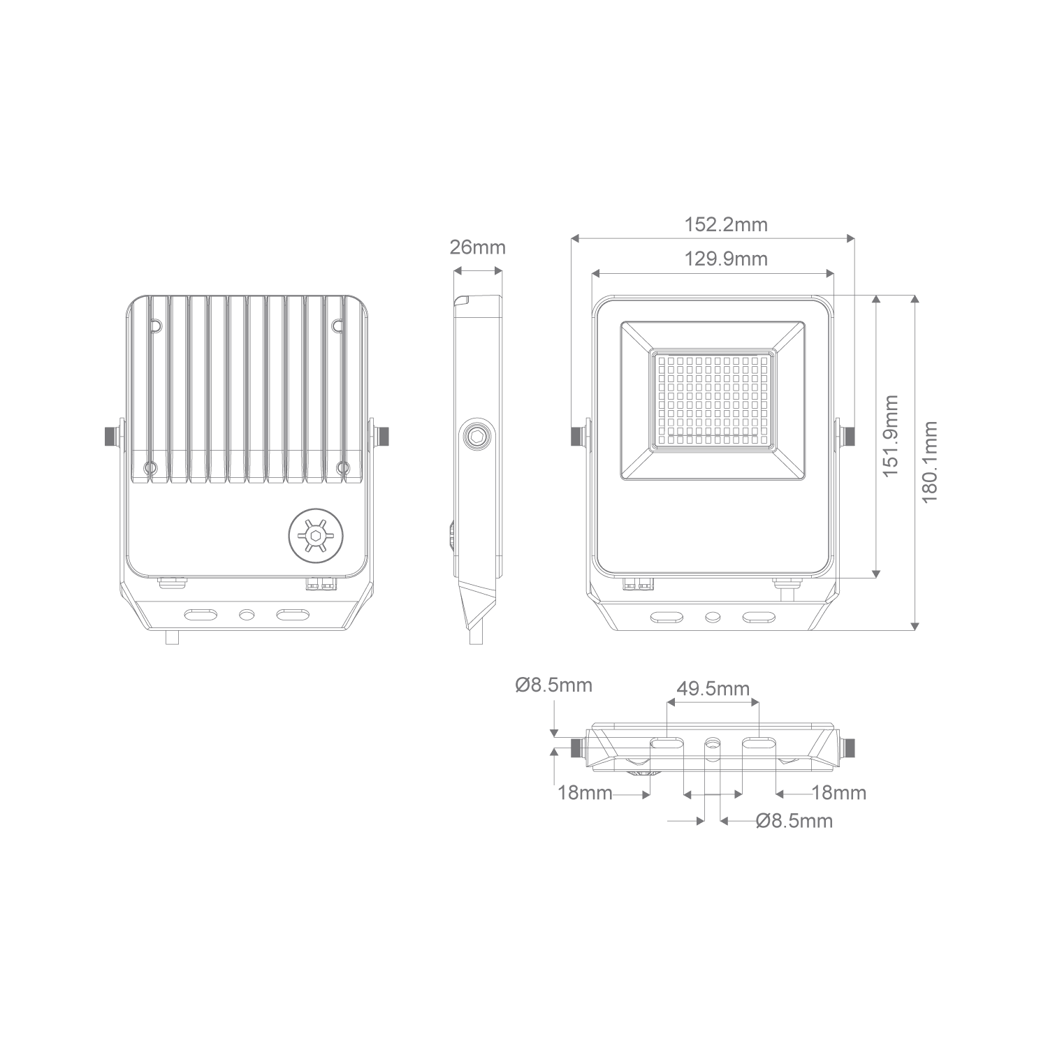 Domus BLAZE PRO MARINE Flood Light