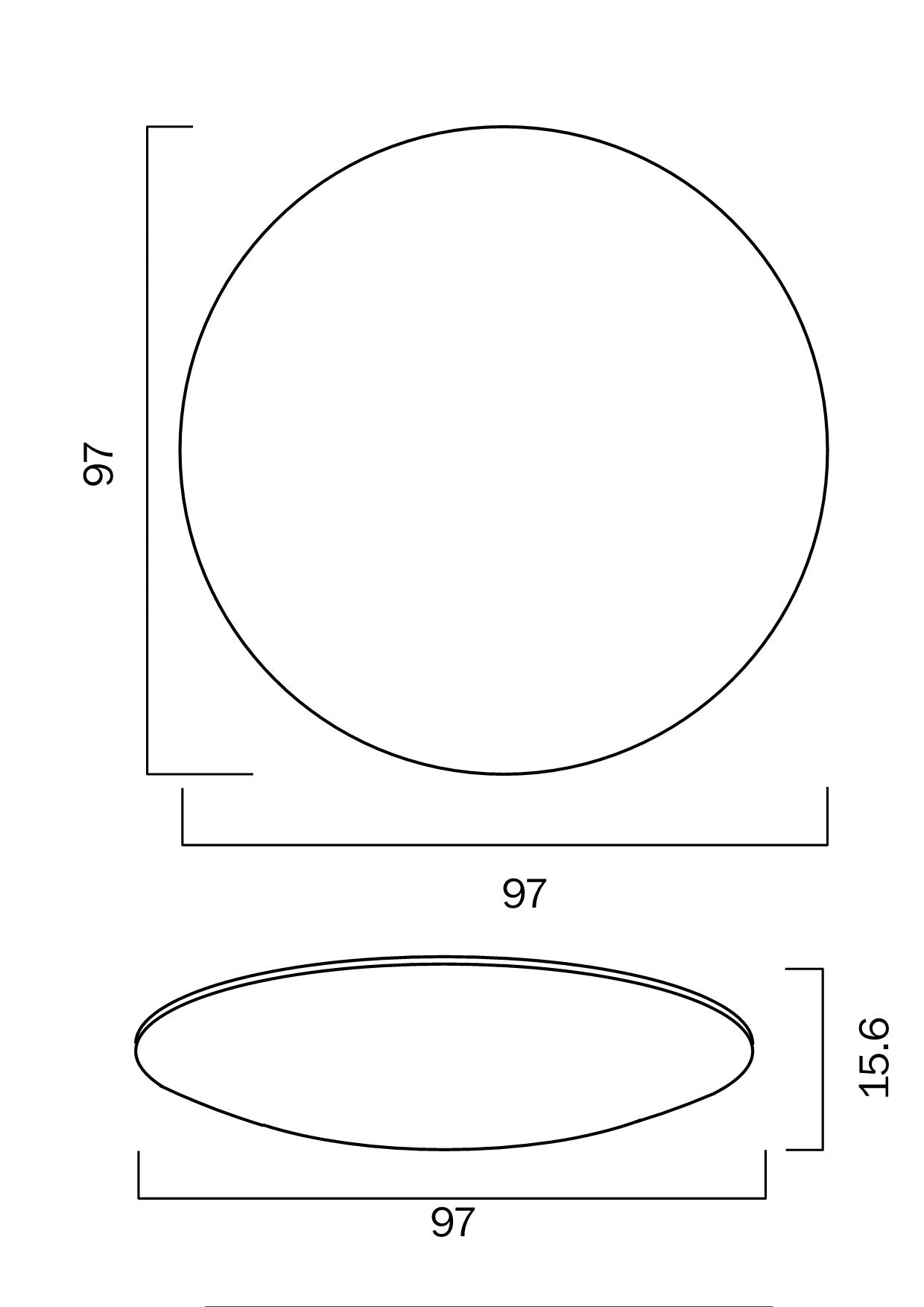 BLISS 97cm OYSTER DIM