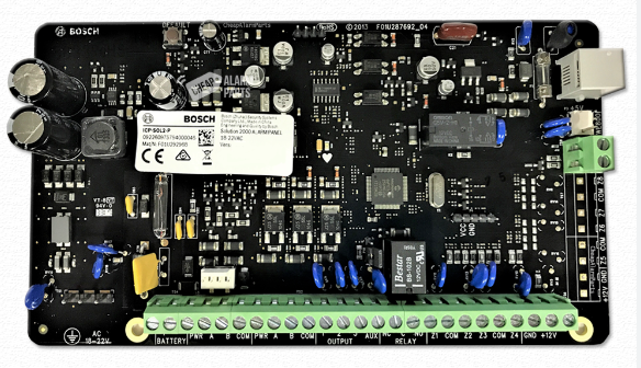 BOSCH HARDWIRED IP ETHERNET COMMUNICATION MODULE BLACK PCB ENCLOSURE MOUNT BUILT IN ETHERNET 12VDC SUITS SOLUTION 2000/ 3000/ G SERIES