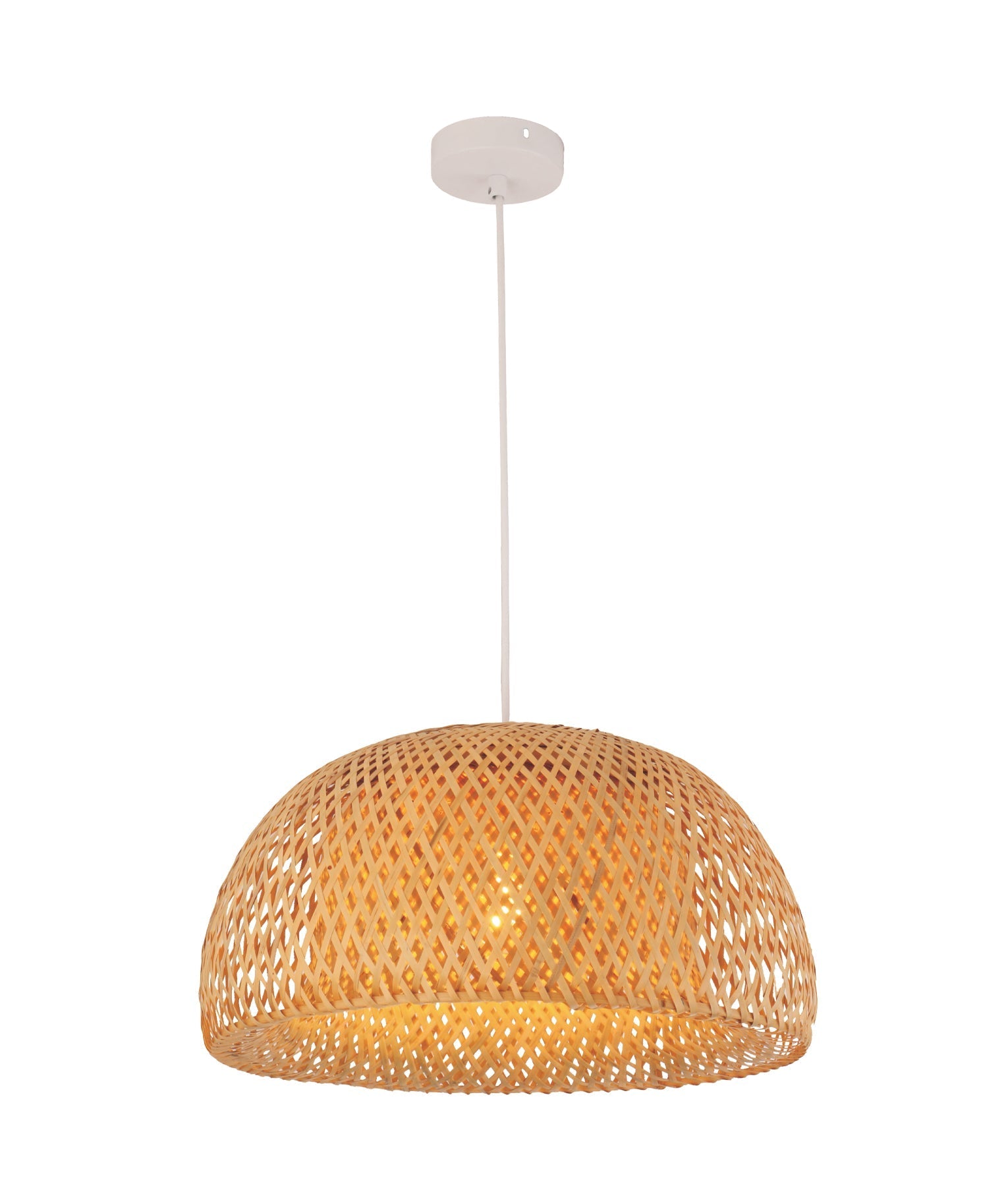 CLA Lighting:CANASTA: Bohemian Interior Natural Bamboo Finish Pendant Light