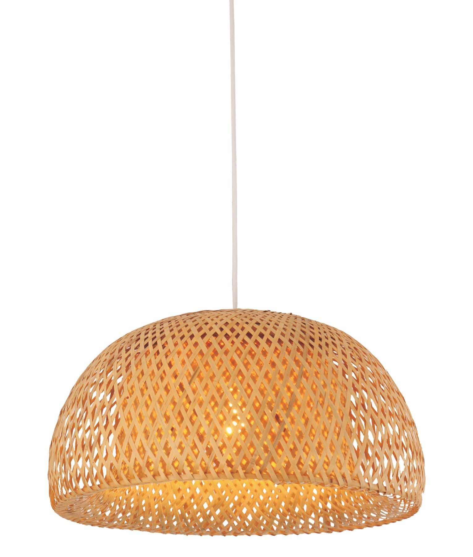 CLA Lighting:CANASTA: Bohemian Interior Natural Bamboo Finish Pendant Light