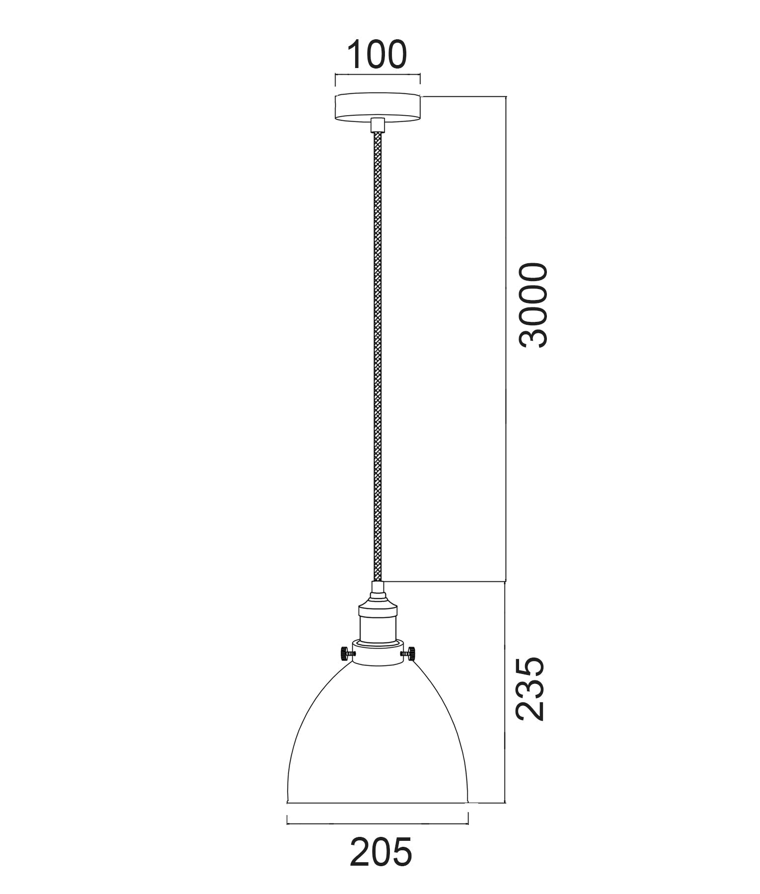 CEREMA: Interior White with Antique Brass & Black Highlight Ellipse Pendant Light