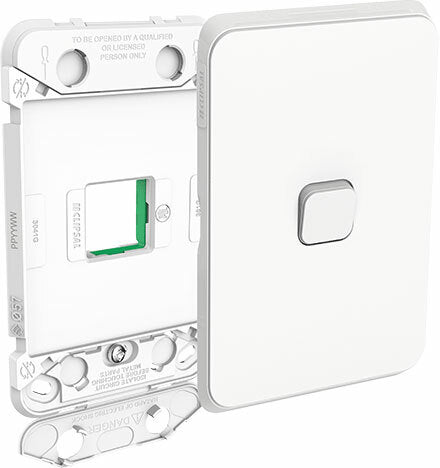 Clipsal Iconic 1 Gang Switch Grid & Skin