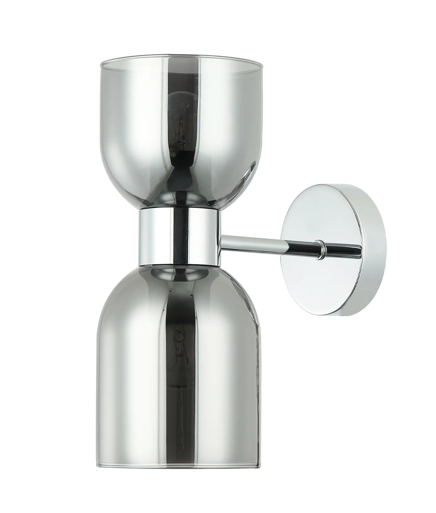 Clessidra Ellipse Glass Wall Light Brass